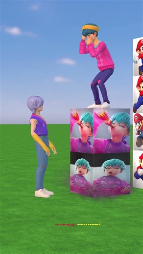 Pol pOi Pol pOi Pol pOi Po Po with Super Mario and KPop Demon Hunters. #shorts #supermario