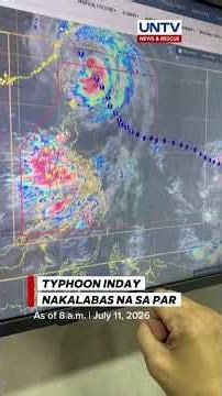 Typhoon Inday Exits PAR | July 11, 2026 Update