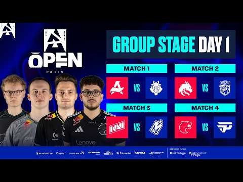 BLAST Open Porto 2026, Day 1 - Aurora vs G2, Spirit vs DENDELE, NAVI vs M80, FURIA vs paiN