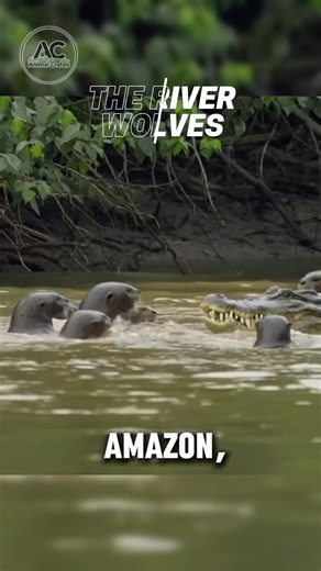 Giant Otters vs Caiman: The River Wolves Strike!