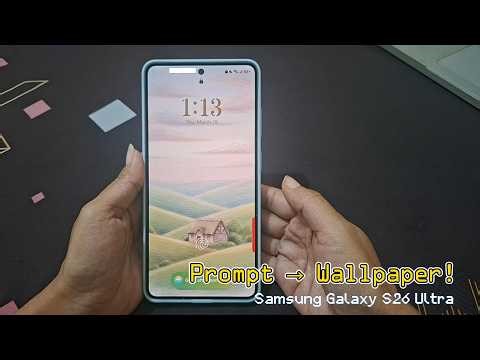 How to Create a Lock Screen Wallpaper Using AI Prompt on Samsung Galaxy S26 Ultra