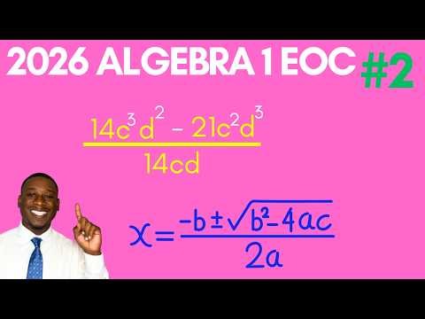 Algebra 1 EOC 2026 Full Review Part 2 - Last 50 Questions