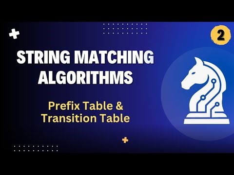 Finite Automata for String Matching | Prefix Table & Transition Table Explained