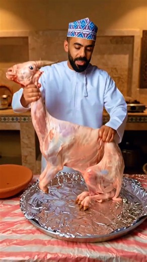 How Arabs Cook Whole Roasted Lamb with Basmati Rice | Traditional Middle Eastern Feast