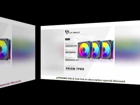 ICE Whale Prism 7 PRO ARGB PC Case Fan 120mm Infinity Mirror Design Motherboard Lighting Sync 4PIN P