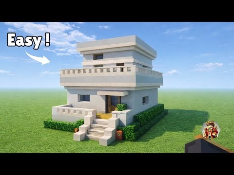 Minecraft: How to Build a Small Modern House Tutorial [Easy Build 🏡]
