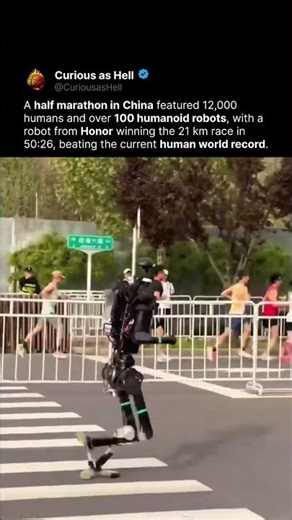 Robot Wins Half Marathon 🤖