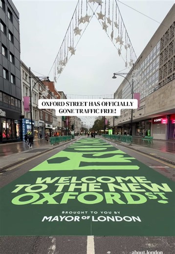 Oxford Street has officially gone traffic-free today! 🚗🚫 Marking a major change London’s busiest shopping streets. The pedestrianisation scheme covers the stretch between Orchard Street and Great Portland Street #oxfordstreet #london #londonnews #fyp @Mayor of London, Sadiq Khan