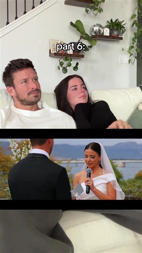 Our first reaction to our wedding video... Part 6! #wedding #bride | Wedding