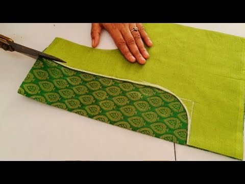 New designer blouse back neck design || blouse || cutting and stitching back neck blouse design