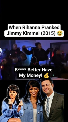 Imagine getting woken up from your sleep to THIS 😂 | Rihanna PranksJimmy Kimmel (2015)