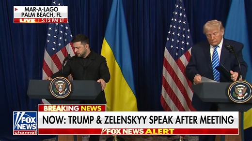 REPORTER: "What happens in a few weeks if things sputter, or what are you prepared to do..." TRUMP: "They keep fighting — and they keep dying. No good. But if things don't happen, they keep fighting and they keep dying." "We don't want that to happen. [Zelenskyy] doesn't want that to happen. President Putin doesn't want it to happen either." | Fox News