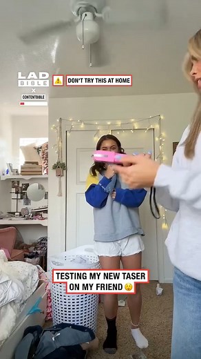 Testing our taser 😳 | LADbible