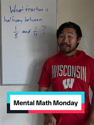 What fraction is halfway between 1/8 and 1/4? #Mathematics #maths #math #MentalMathMonday #stem
