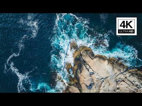 Rocky Seaside 4K Ultra HD | Silent Static Ocean Background 10 Hours