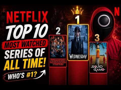 "Netflix’s Top 10 Most Watched Series of All Time!"best series on Netflix #netflixseries #top10