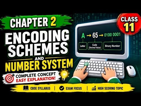 Class 11 Encoding Schemes & Number System 🔥 Full Chapter 2 Explained | CBSE 2026