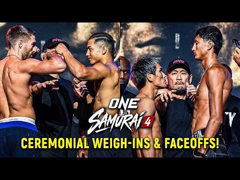 ONE SAMURAI 4 | Ceremonial Weigh-Ins & Faceoffs Highlights