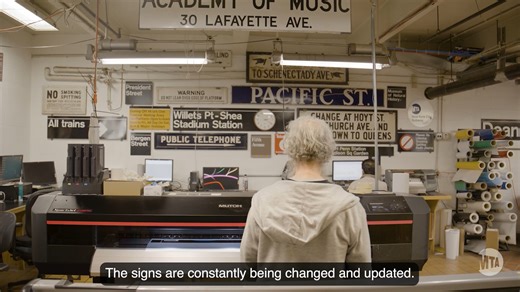 The New York City Transit system has thousands upon thousands of informational signs installed across the city! Step inside the sign shop for an inside look at how these signs are designed, fabricated, and put into place. | Metropolitan Transportation Authority - MTA