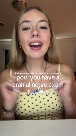 cranial nerve exam asmr (many of you requested this one) !! sleep well my sleepy bees 💤🤍 #fyp #asmr #lofiasmr #asmrroleplay #cranialnerveexam