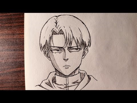 How to draw levi ackerman from attack on titan | easy to draw anime step by step drawing