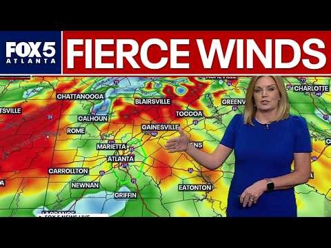 North Georgia sees major power outages, high winds | FOX 5 News