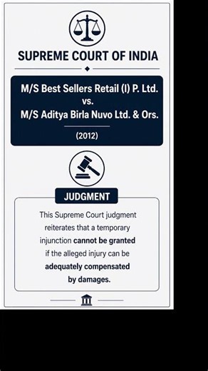 Supreme Court Judgement - Temporary Injunction