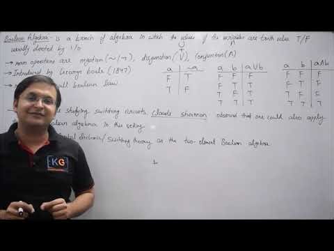 In this tutorial we will learn about boolean algebra