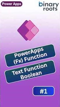 PowerApps (Fx)Function : Boolean (True or False) Explained #powerapps