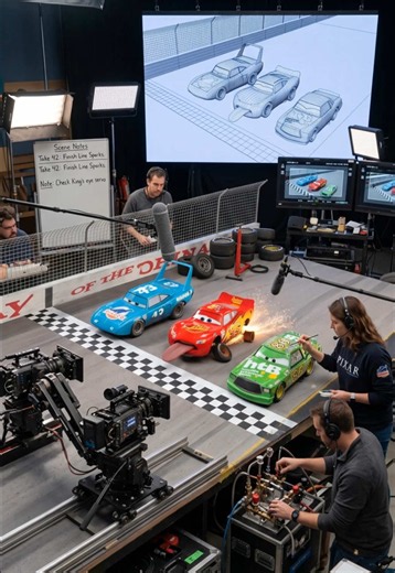 ‏How Cars Was Filmed 🎬 #behindthescene #movies #movie #cars #disney | cars