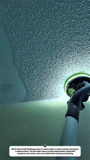 Drywall Ceiling Sanding with a Pole Sander | Smooth Finish & Faster Workflow
