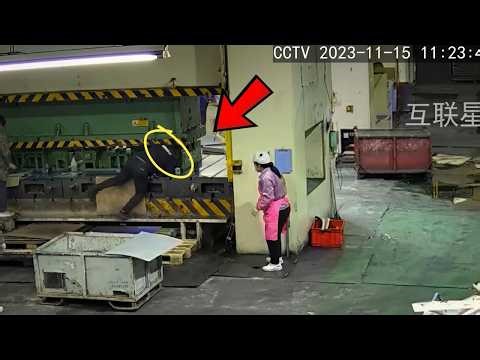 The Compression Machine Moved Too Fast, Leaving Him Trapped…