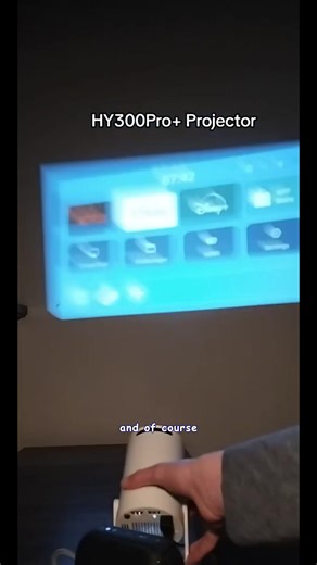 HY300Pro Portable Projector Outdoor Mini 4K Decoding with 5G WiFi 6 & BT 5.0 720P Full HD 160 ANSI Lumens for Android Audio Bluetooth Gaming Home Theater