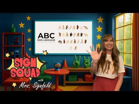 Learn the Alphabet in Sign Language! | Sign Squad with Mrs. Signified | ASL | Schoolhouse Sprouts