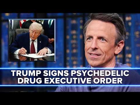 Trump Says "Can I Have Some Please?" While Signing Psychedelic Drug Executive Order
