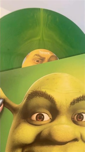 Shrek Green Soundtrack Vinyl Opening #shrek #vinylrecords #vinyl #soundtrack #countingcrows #donkey