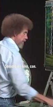 Bob Ross adds ANOTHER huge tree to his painting #paintlikebobross #bobross #asmr #oilpainting #paint