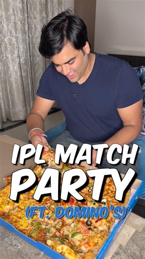 Pizza Party🍕#food #foodie #foodvlog #minivlog #india #cricket #ipl #family #pizza #dominos #shorts