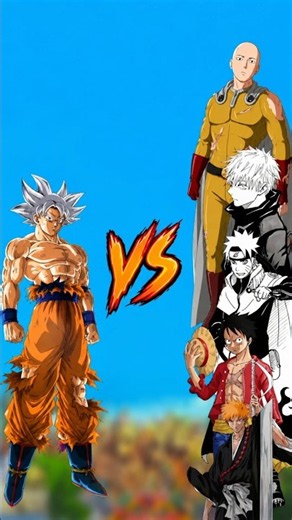 Goku vs saitama gojo Naruto Kaun jitega 😱 #goku #naruto #gojo