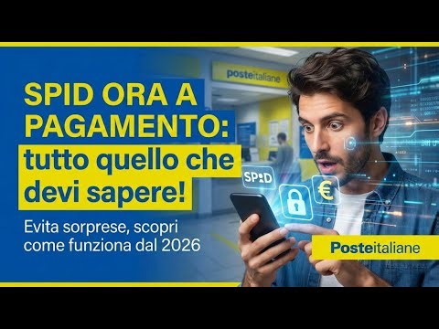 LO SPID DI POSTE ITALIANE ORA È A PAGAMENTO: COSTI, PAGAMENTI, ESONERI E ALTERNATIVE