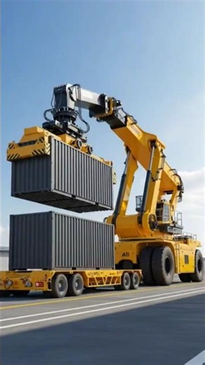 AI Robot Loading Cargo With Perfect Precision 🤯