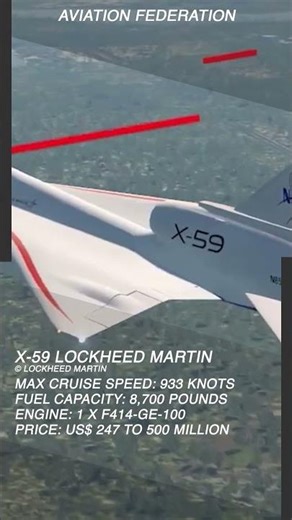 Lockheed Martin X-59 QueSST | Experimental Quiet Supersonic Research Aircraft
