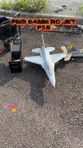 Flying the FMS F16 64mm RC jet, fast, agile, and packed with scale fighter jet detail that looks incredible in the air#FMS #3Funrc #rcairplane #rchobby #rcplane