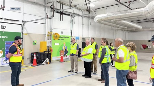 Amazon celebrates arrival in Great Falls with ribbon cutting at new delivery station
