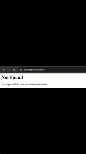 phpMyAdmin Error 404 Not Found Solution