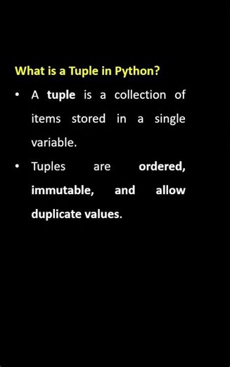 What is a Tuple in Python? | Python Interview Question #pythonanddjangofullstackwebdeveloper
