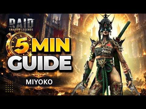Miyoko, Flower of Yakai | Best Build in 5 Min | Raid Shadow Legends