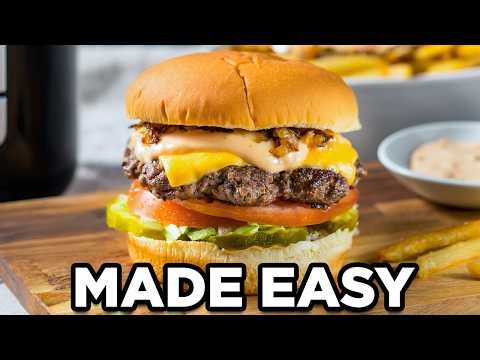Air Fryer Burgers That Stay Juicy Every Time!