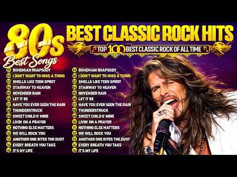 Aerosmith, Bon Jovi, AC/DC, Metallica, Nirvana, Queen 🔥 Classic Rock Songs 70s 80s 90s Full Album