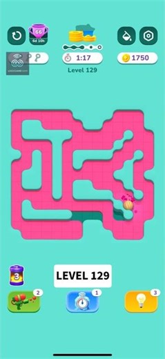 Can you solve Level 129 this fast? 🚀 #ASMR #shorts #colormaze